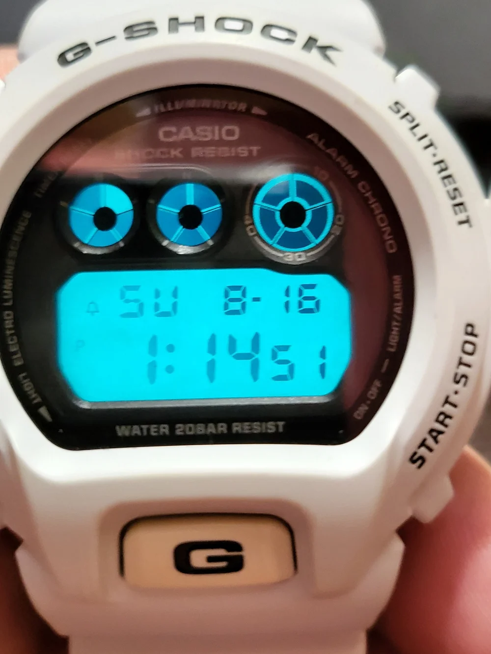 Casio G-Shock DW-6900FS White Digital Shock Resistant Watch